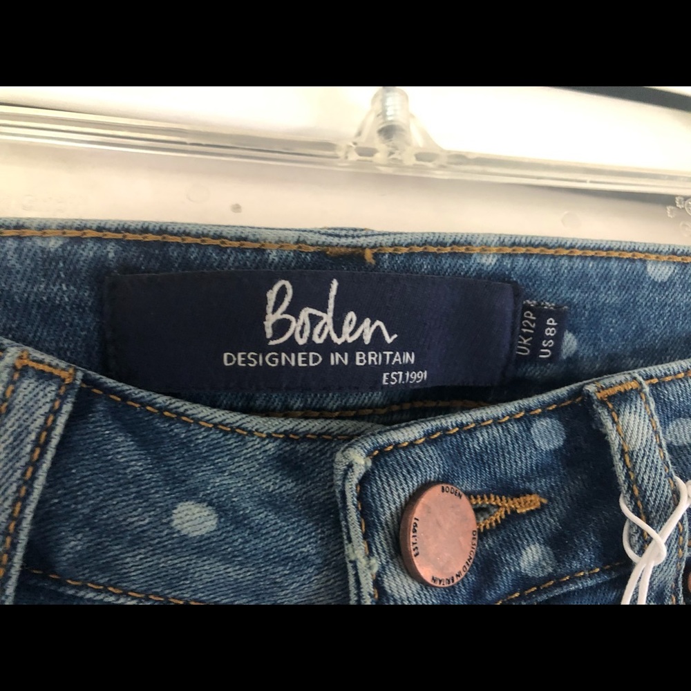Boden polka dot skinny jeans